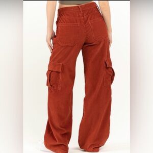 RSQ Women's Wide Leg Rust Pants